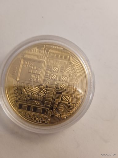 Золотой биткоин