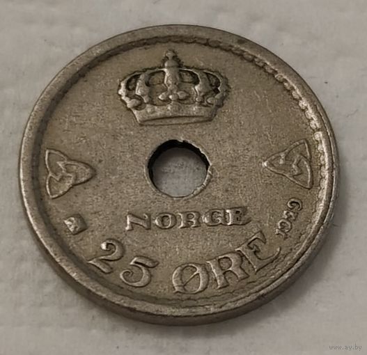 Норвегия 25 эре, 1929 (14-17-31)