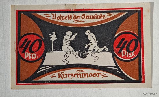 1921 год 40 пфеннигов  Германия
