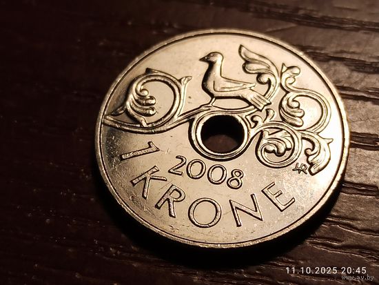 Норвегия 1 крона 2008