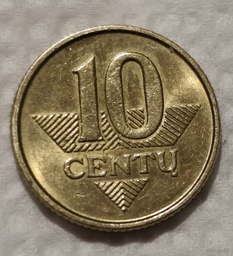 Литва 10 центов, 2008 (14-4-18)
