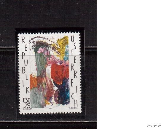 Австрия-1993,(Мих.2110)  ** ,    Современное Искусство,Живопись, (одиночка)
