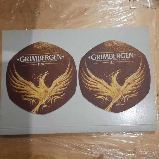 Подставка под пиво  + Grimbergen + 1128. 200 шт.