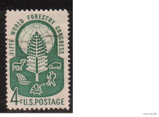 США-1960, (Мих.786) , гаш. , Конгресс по лесу (одиночка)