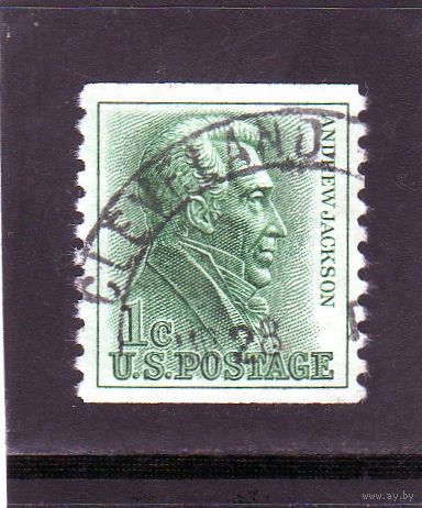 США.Ми-816. Эндрю Джексон (1767-1845), 7-й президент. Серия: 1961-1966 Регулярный выпуск.