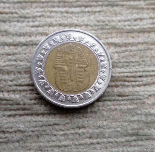 Werty71 Египет 1 фунт 2008 Фараон биметалл