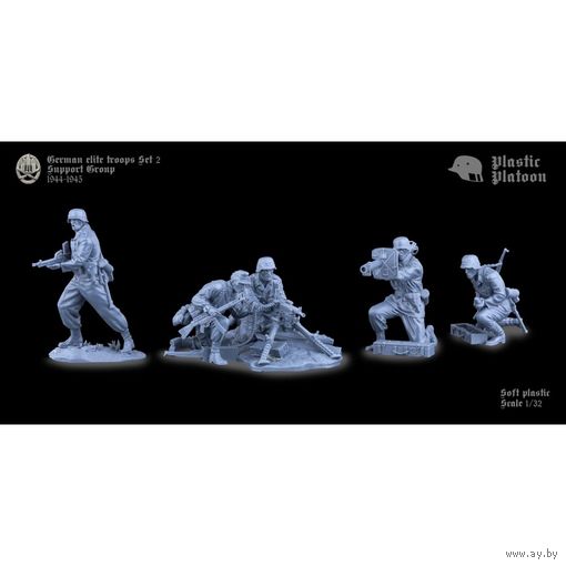 Немецкие Солдаты Ваффен СС набор #2  Plastic Platoon