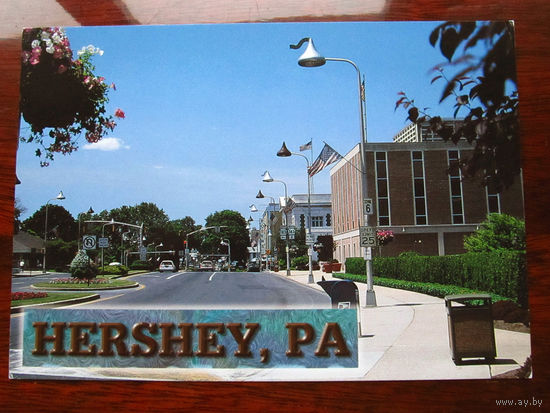 С005-3041 Открытка Hershey PA США Конец 1990-х – начало 2000-х Подписана