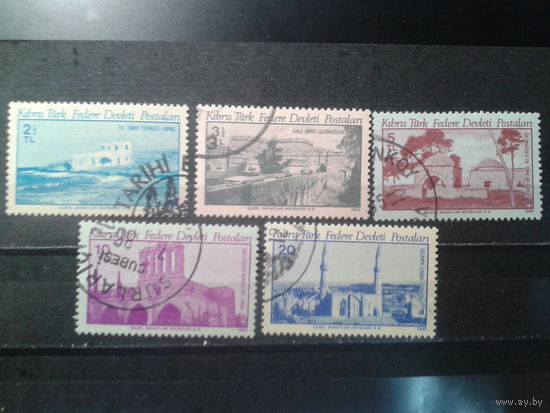 Турецкий Кипр, 1980. Исторические здания, полная серия