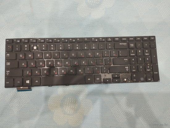 Клавиаттура ноутбука SAMSUNG 370R5E, NP370R5E, 370R5V, NP370R5V, 510R5E, NP510R5E, 450R5E, 450R5V, NP450R5E, NP450R5V. Б/у