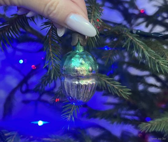 Елочная игрушка Желудь СССР К.17