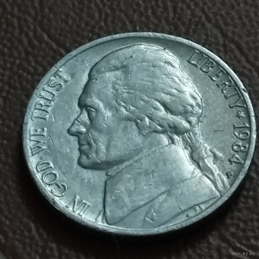США 5 центов 1984г.Р