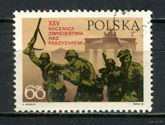 Польша - 1970 - Война - [Mi. 1999] - полная серия - 1 марка. Гашеная.  (LOT Gk9)-T3P24