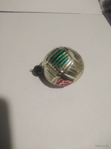 Ёлочные игрушки. СССР. Мяч.