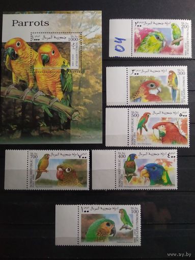 Сомали 1999 г. Птицы.