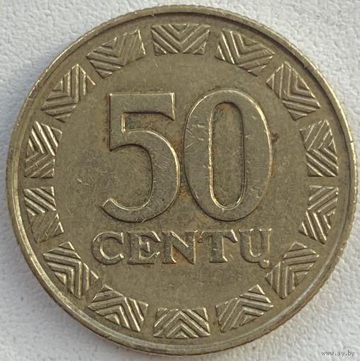 Литва 50 центов 1997 г.