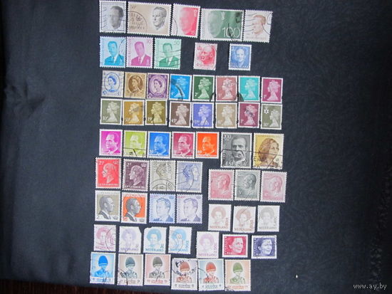 Сборный лот 'Монархи' (60 марок )