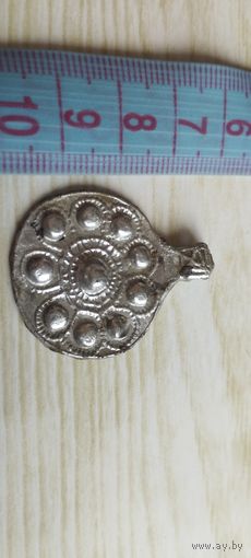 Кулон( медальон) Крымское ханство XV век! Серебро.