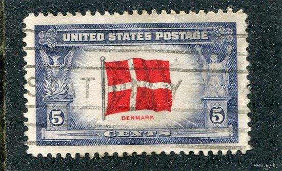 США. Флаги стран, участников второй мировой войны. Дания
