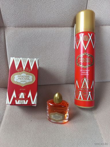 Духи и дезик Красная Москва новые
