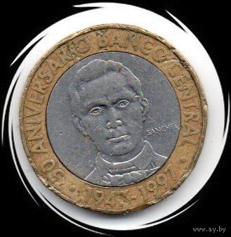 Доминикана. 5 песо 1997