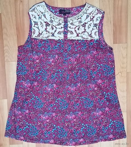 Легкая х/б туника для беременных, новая, р-р 46-48