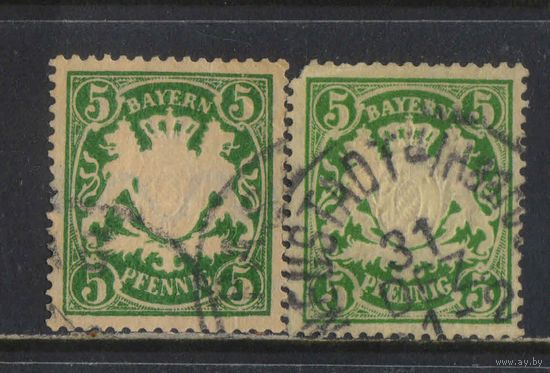 Германия Бавария Кор 1890 Герб Стандарт #61x,y