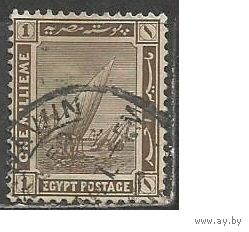 Египет. Парусник на Ниле. 1914г. Mi#44.
