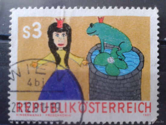 Австрия 1981 Детям, рисунок ребенка, сказка