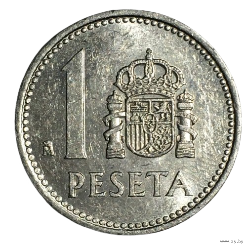 Испания 1 песета, 1985