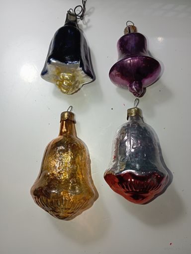 Ёлочные игрушки - КОЛОКОЛЬЧИК , СССР . Цена за всё .