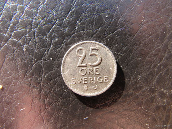 Швеция. 25 эре. 1963. С 20 копеек. Распродажа коллекции. Смотрите другие лоты.