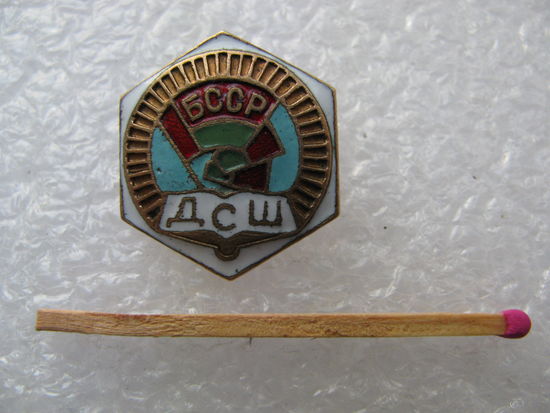 Знак. ДСШ БССР. Детская Спортивная Школа. тяжёлый