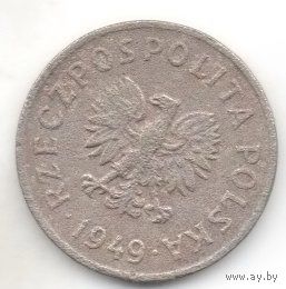 РЕСПУБЛИКА ПОЛЬША. 20 ГРОШЕЙ  1949. Медно - никелевый сплав. НЕЧАСТАЯ