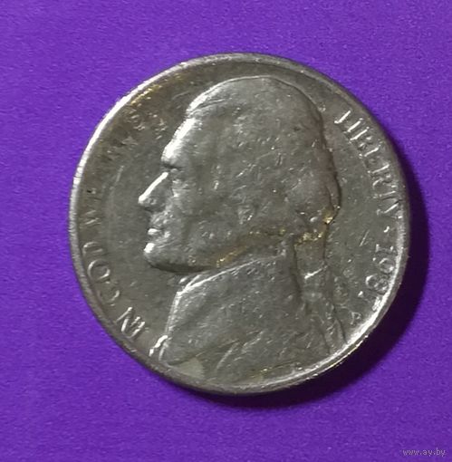 5 центов сша 1987 г.