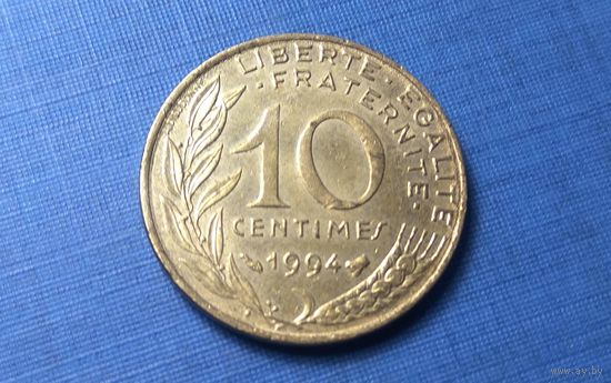 10 сантимов 1994. Пчела справа от года. Франция.