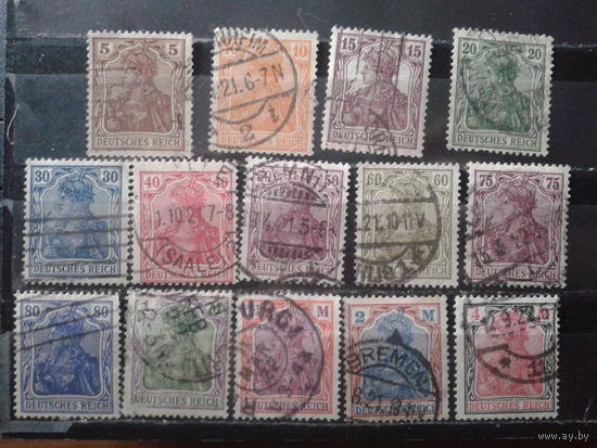 Германия 1920 "Германия" 8-й выпуск Полная серия Михель-35,0 евро гаш