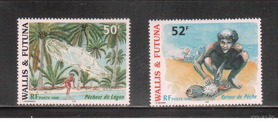 Уоллис и Футуна-1998(Мих.736-737) , ** ,  Морская фауна, (полная серия)