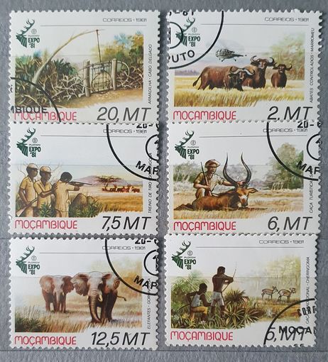 Мозамбик охота Африки 6шт