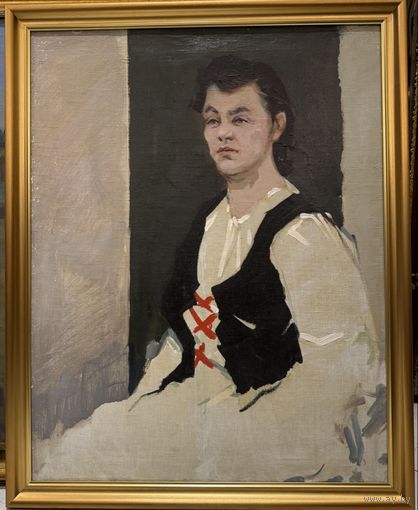 Дорошевич Ф.И "Портрет Турчиной А.К" Холст, масло. Размер 62х80 см.