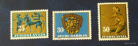 Югославия 1962  , маска 3 шт из 6.