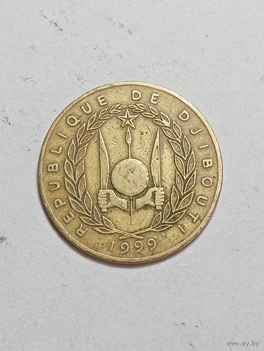 Джибути 20 франков 1999 года .