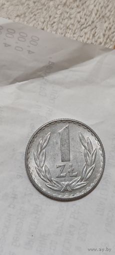 Польша 1 злотый 1975