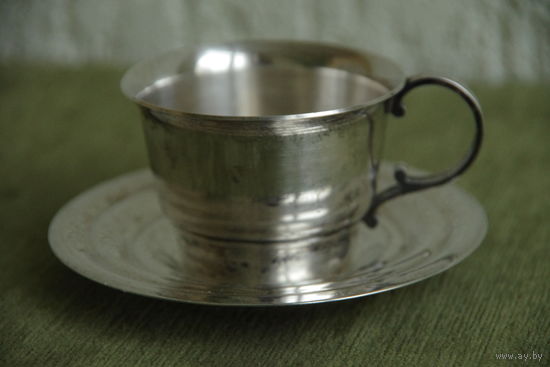 Кофейная пара с серебрением  на 100 мл