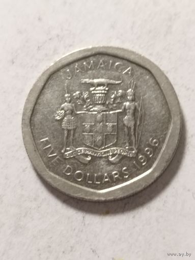 Ямайка 5 долларов 1996