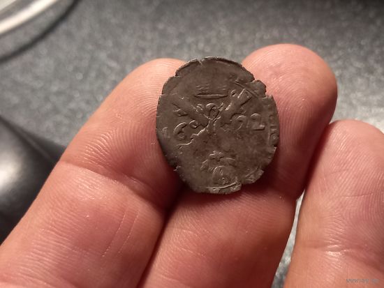 Испанские Нидерланды, 1/32 патагона (талера) 1622 г. Ag 875/ 2,2 г. нечастая монета