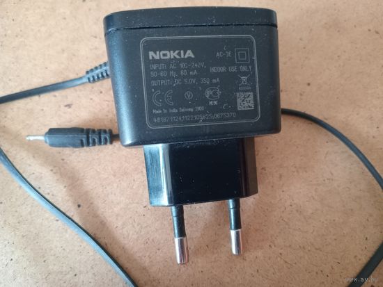 Nokia ( адаптер, зарядка )    5,0v  350mA