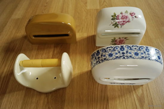 Limoges Фарфор Держатели для Салфеток и Туалетной Бумаги, Винтаж, Франция, ОРИГИНАЛ!.