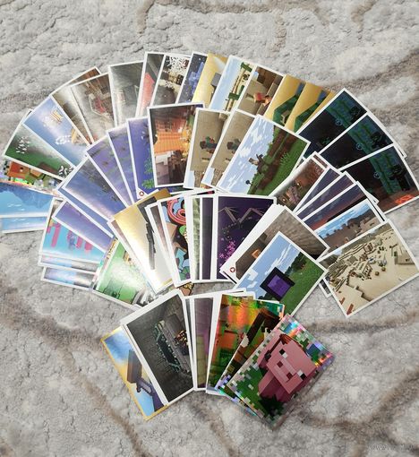 Наклейки майнкрафт Minecraft Panini много номеров