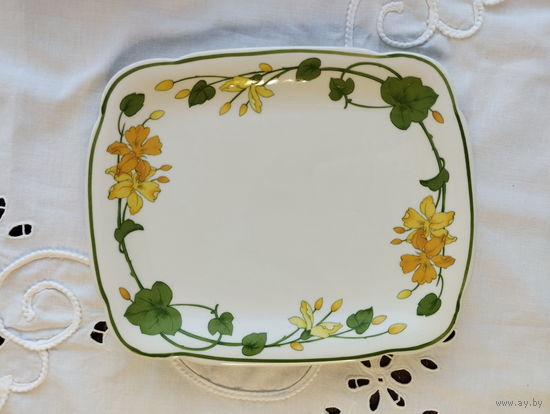Прямоугольное блюдо Villeroy & Boch серия Geranium, Германия